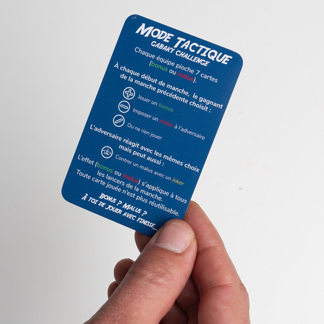 jeu de cartes Gabaky Challenge Mode Tactique